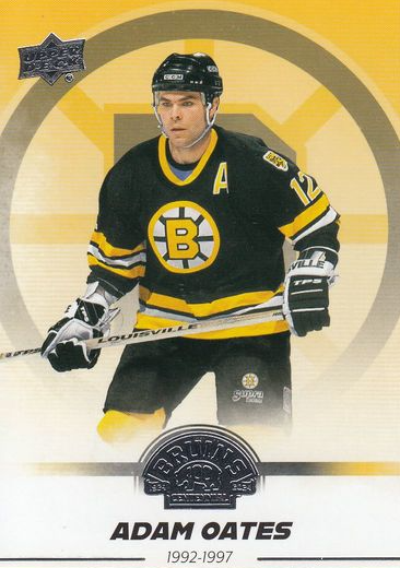 řadová karta ADAM OATES 23-24 UD Boston Bruins Centennial číslo 35